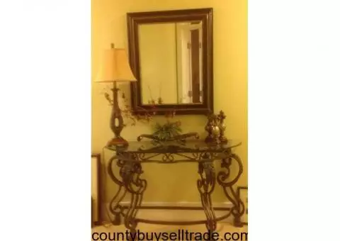 Foyer Table with Mirror