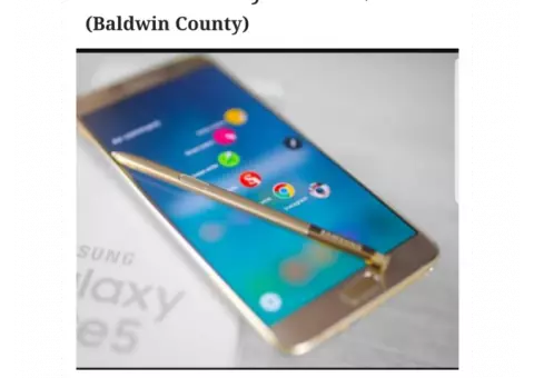 Gold Galaxy Note 5 Excellent Condition