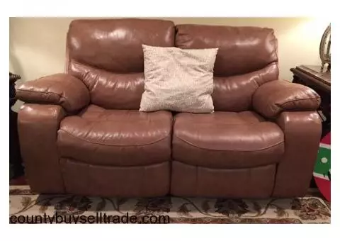 Leather Sofa & Loveseat